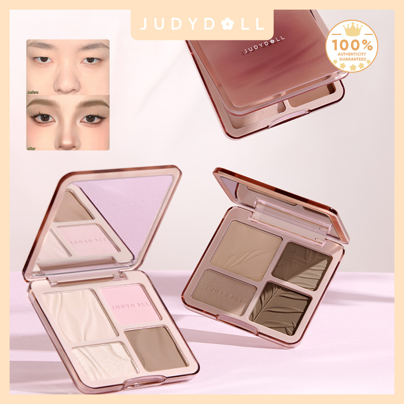 Highlighter Bronzer Palette - Judydoll Highlighter & Contour Palette, matt