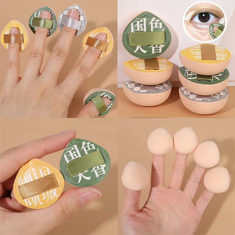 Beauty Makeup Tools Use - Finger Mini Puff nass trocken Dual