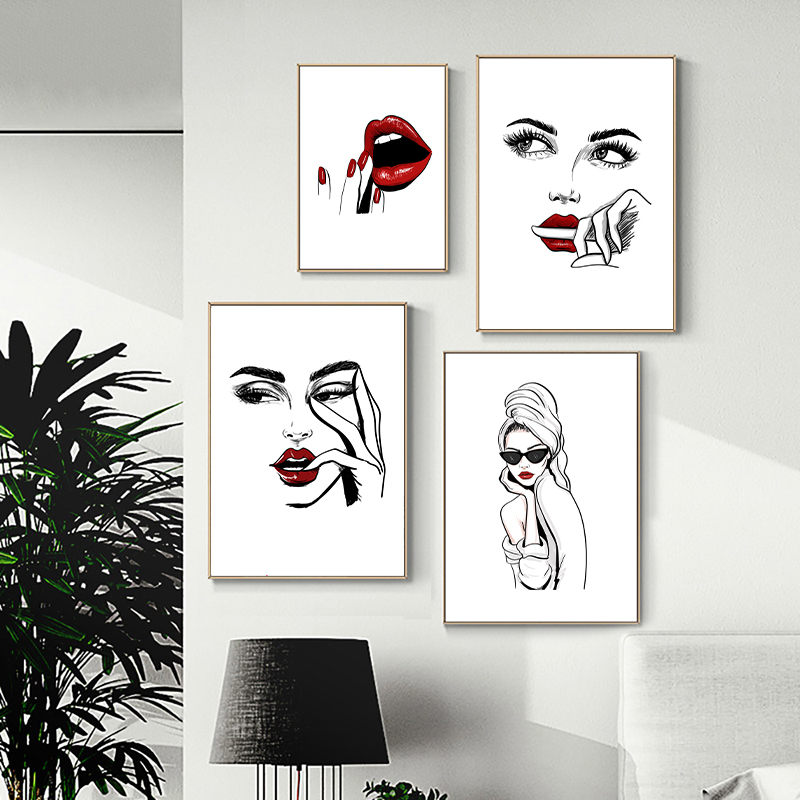 Beauty Of Makeup Quotes - Nordic mode make-up poster drucken moderne