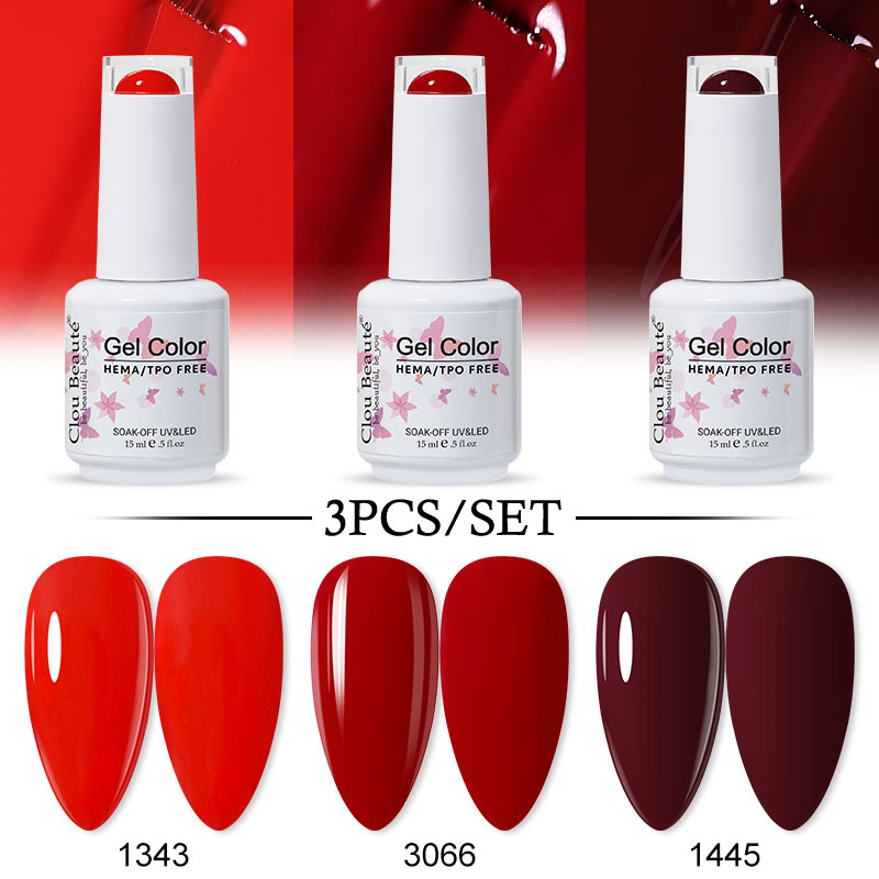 Nail Art Stamping Kit - Clou Beaute 15ML 3er-Set HEMA TPO-FREIER