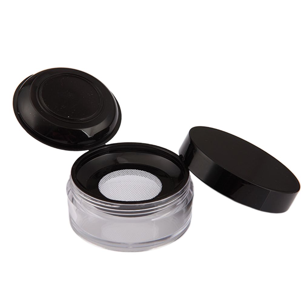 Beauty Makeup Box Set - Verpackungsbehälter Sieb Puderdose Leere Puderbox Plastik