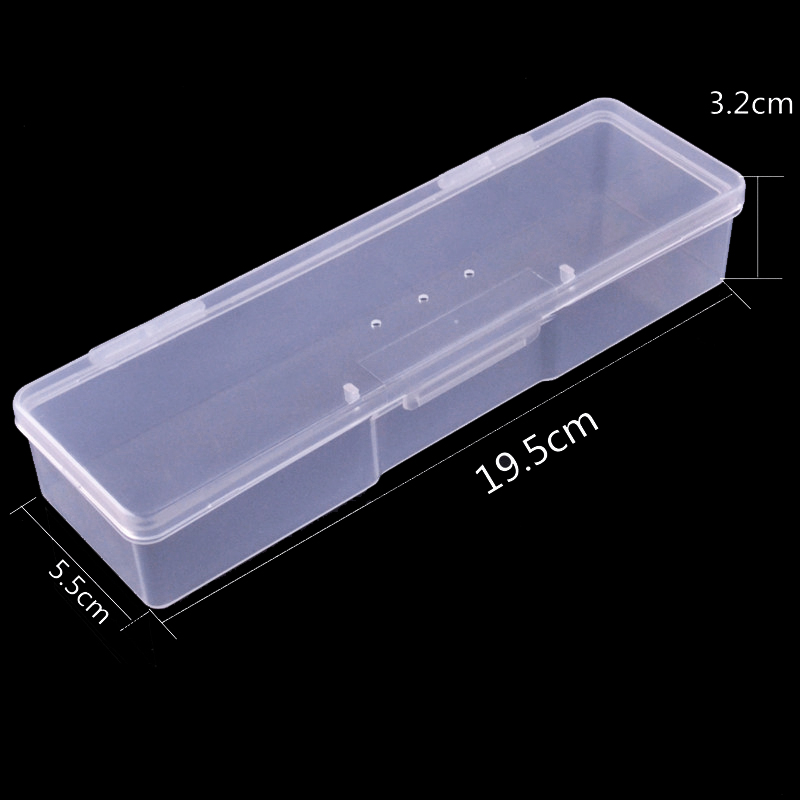 Beauty Makeup Box Set - 1-teilige transparente leere Aufbewahrungsbox für Nagelkunst,