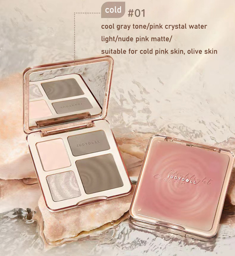 JUDYDOLL Wasserdichtes Contour – Highlighter Bronzer Palette Bewertung und Preis