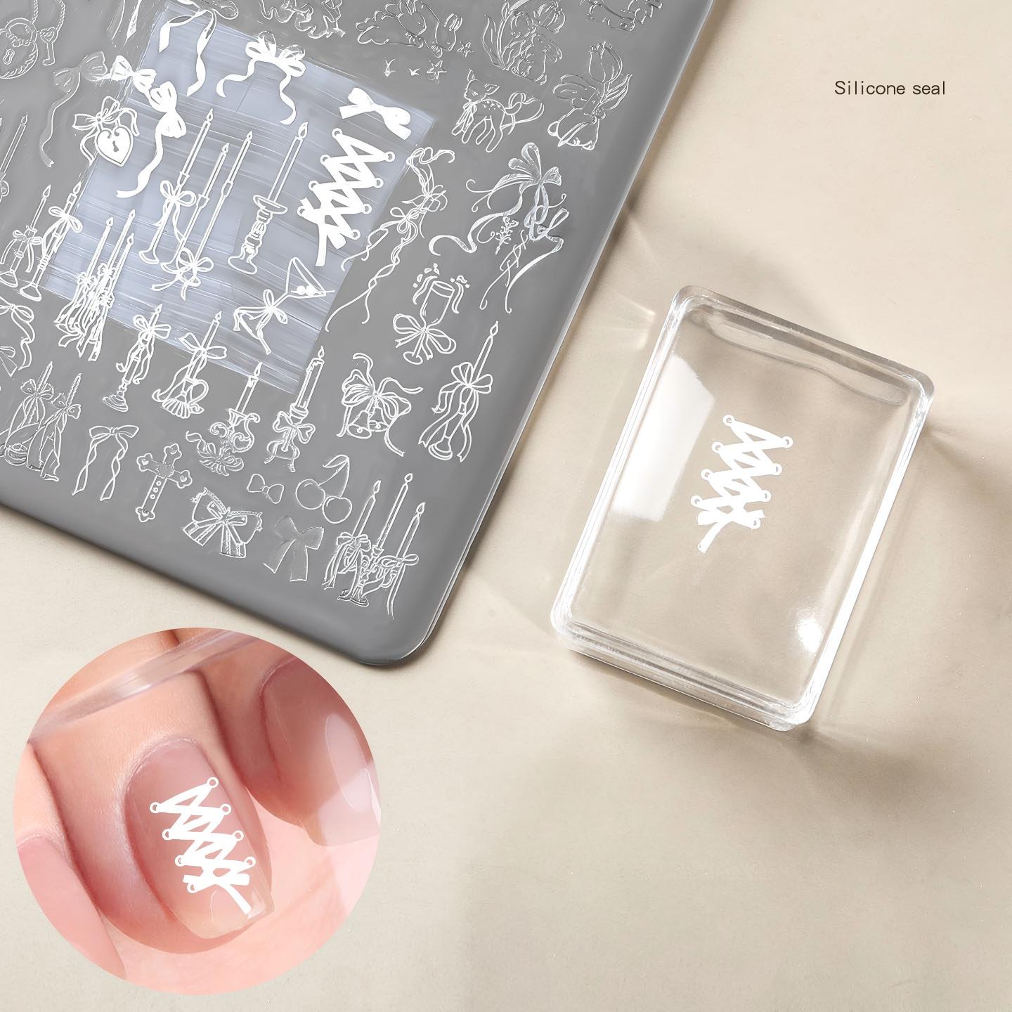 1 Stück Transparentes Silikon- – Nail Art Stamping Kit Bewertung und Preis
