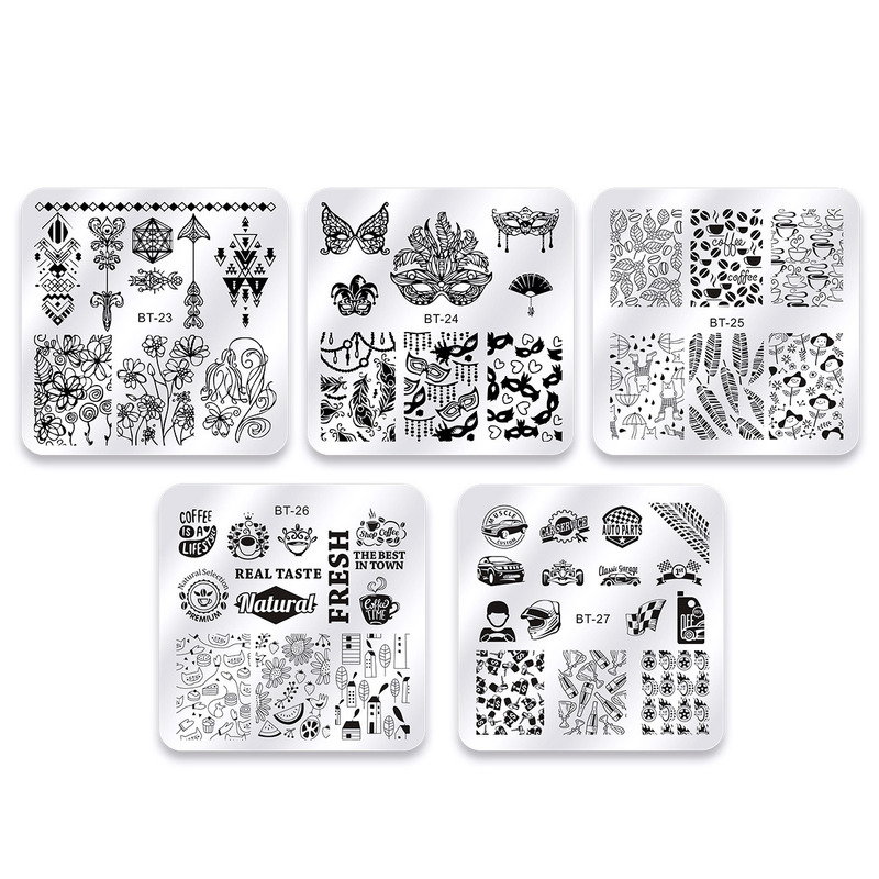 Nagel Stamping Platten Linie B – Nail Art Stamping Kit Bewertung und Preis