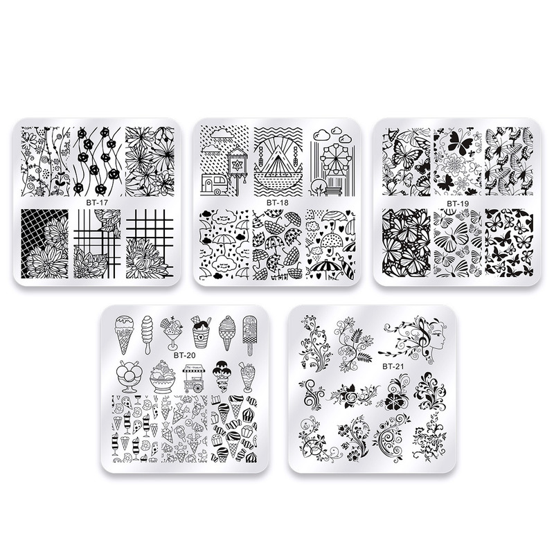 Nagel Stamping Platten Linie B – Nail Art Stamping Kit Bewertung und Preis