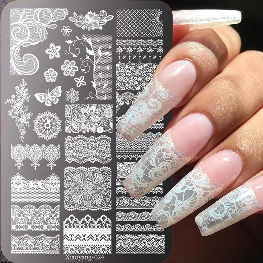 14,5*9,5 Spitzen-Metall-Nagelk – Nail Art Stamping Kit Bewertung und Preis