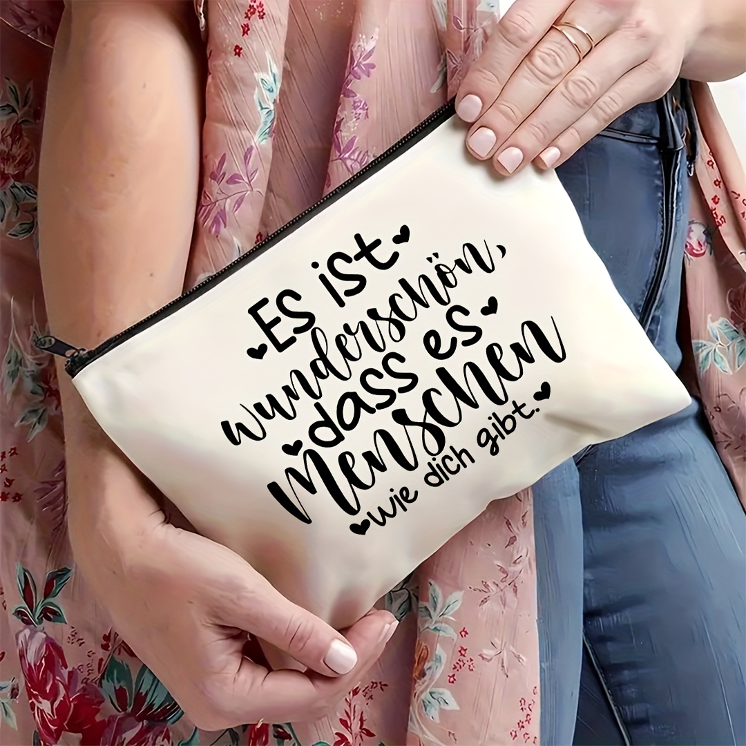 1 Stück Kosmetiktasche mit deu – Beauty Of Makeup Quotes Bewertung und Preis