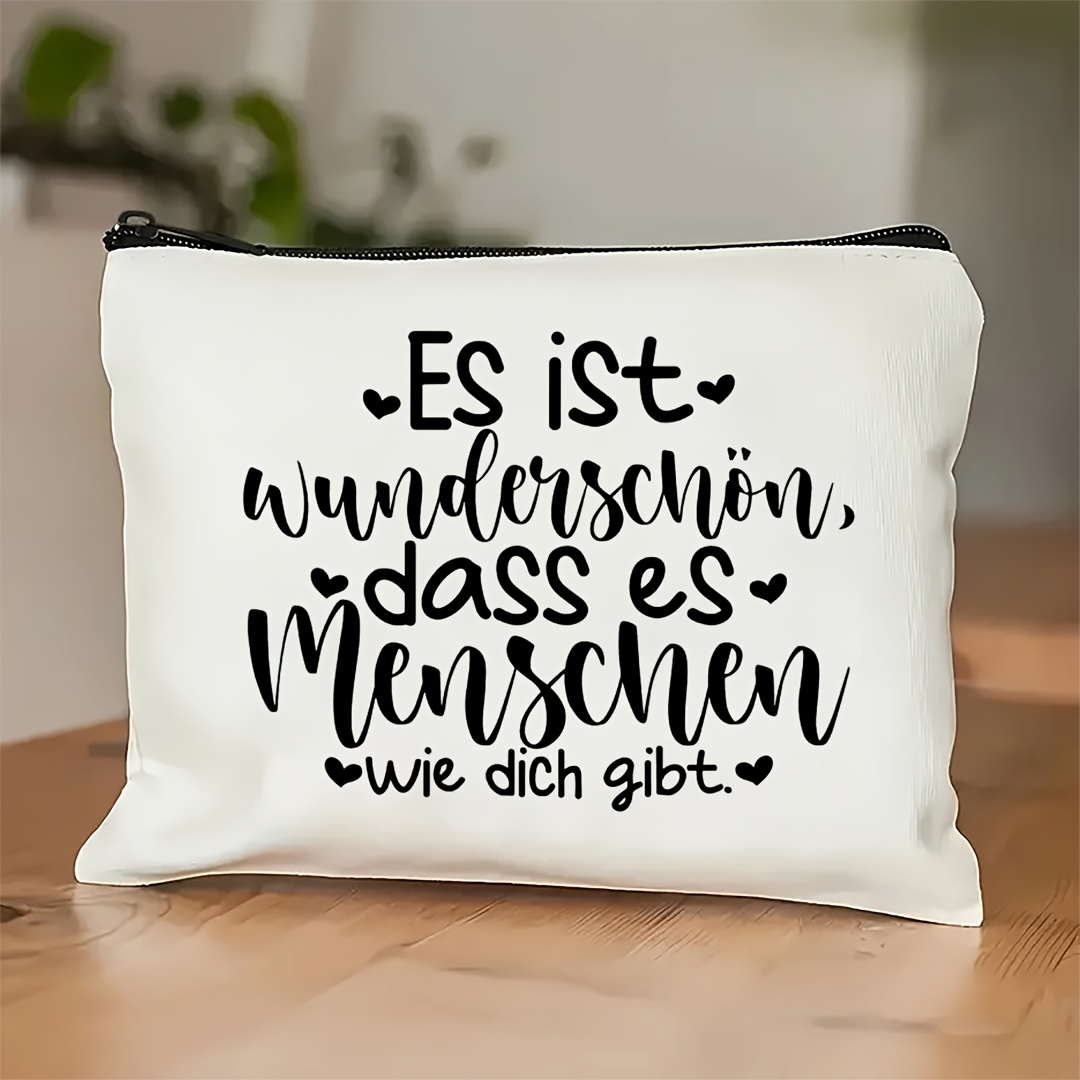 1 Stück Kosmetiktasche mit deu – Beauty Of Makeup Quotes Bewertung und Preis