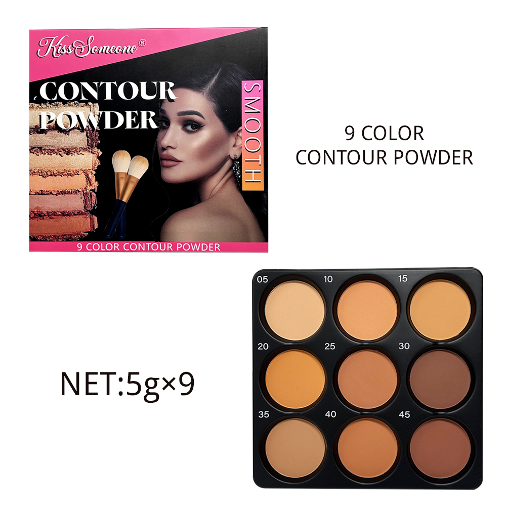 9-farbige Puder-Konturpalette, – Highlighter Bronzer Palette Bewertung und Preis