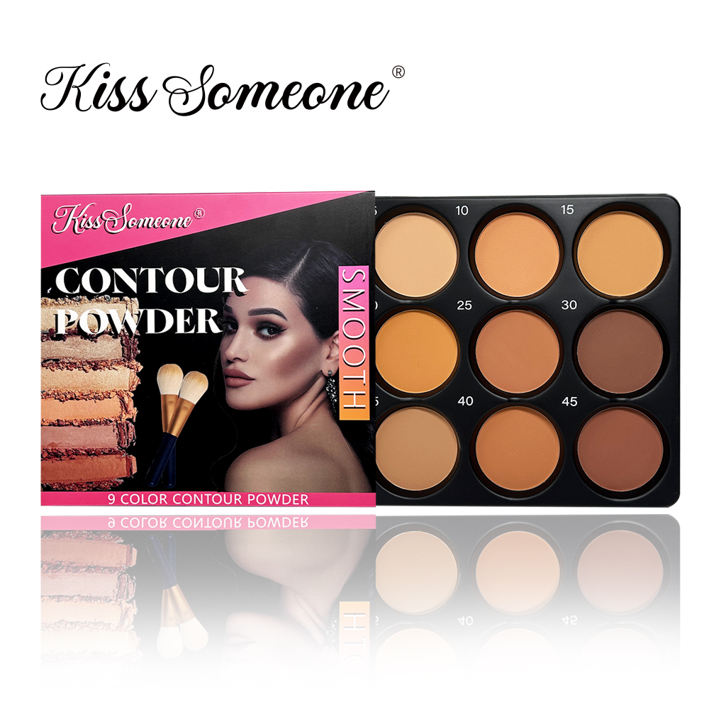 9-farbige Puder-Konturpalette, – Highlighter Bronzer Palette Bewertung und Preis