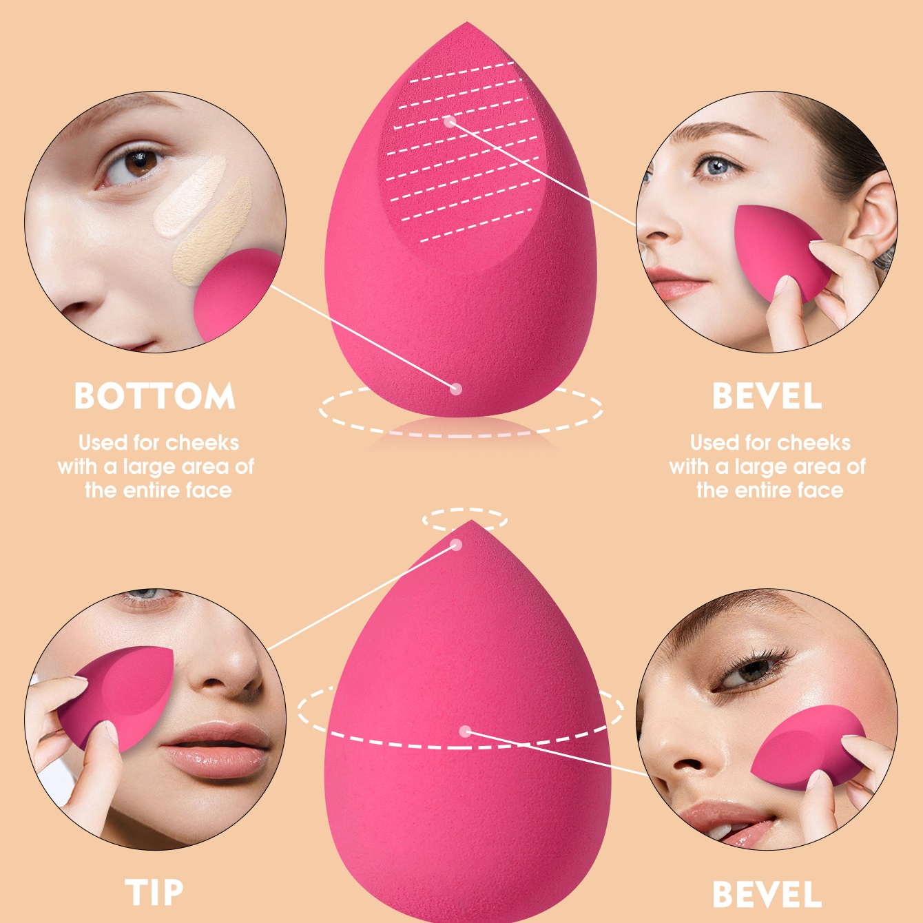 16-teiliges Rosa Make-up-Schwa – Beauty Makeup Tools Use Bewertung und Preis