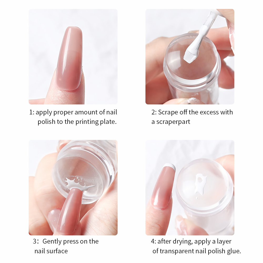 Silikon Quadratische Stempeln  – Nail Art Stamping Kit Bewertung und Preis