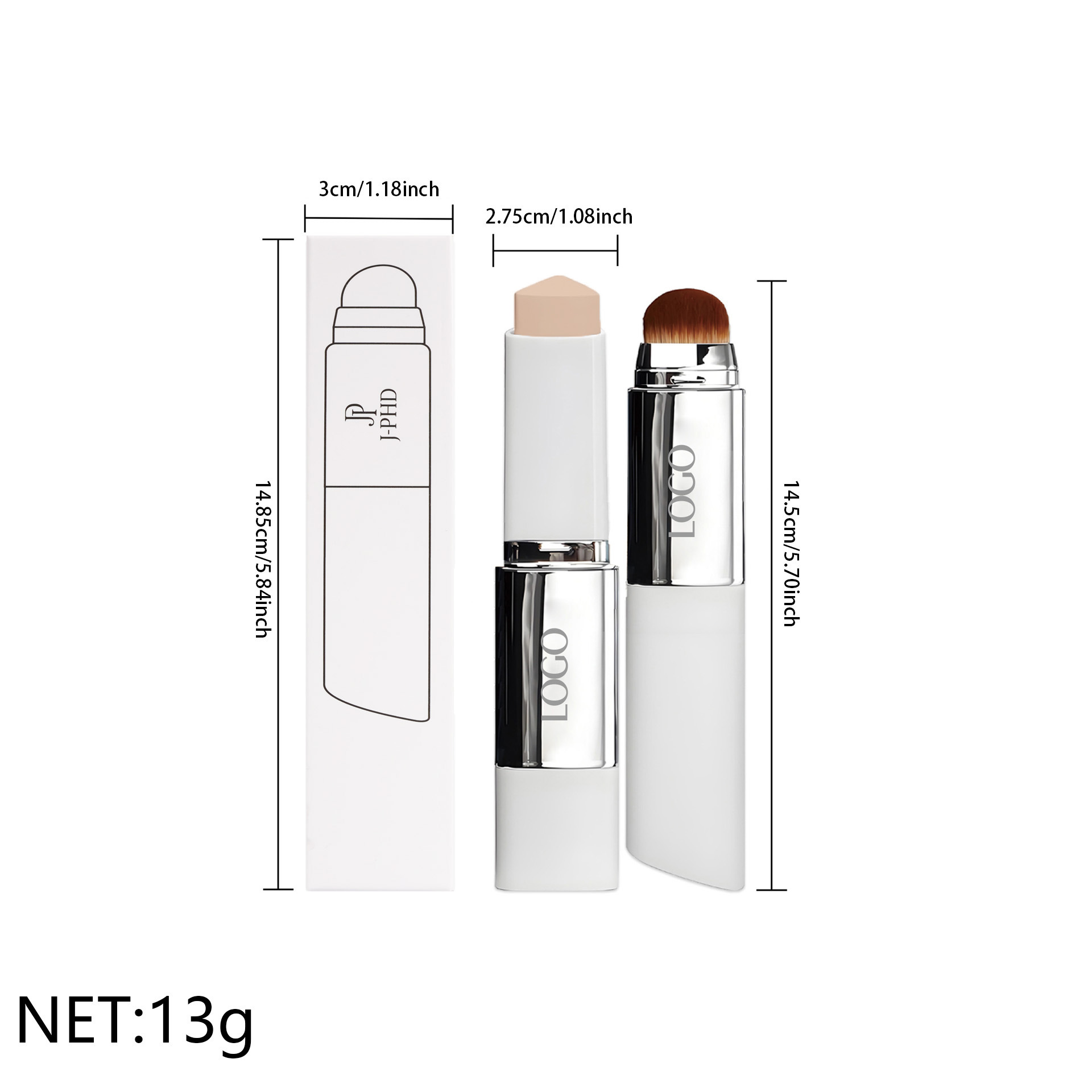 Zwei-in-eins-Bürstenkopf-Found – J Beauty Makeup Bewertung und Preis