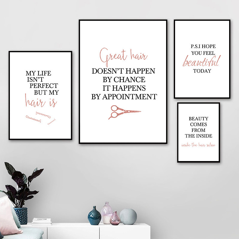 Barbershop Zitat Kunst Poster  – Beauty Of Makeup Quotes Bewertung und Preis
