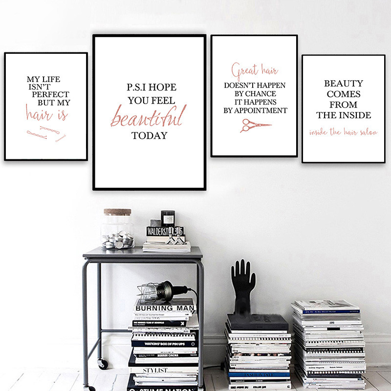Barbershop Zitat Kunst Poster  – Beauty Of Makeup Quotes Bewertung und Preis