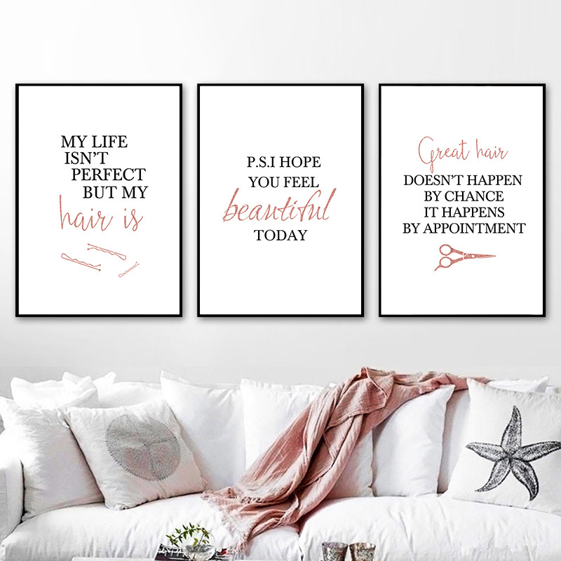 Barbershop Zitat Kunst Poster  – Beauty Of Makeup Quotes Bewertung und Preis