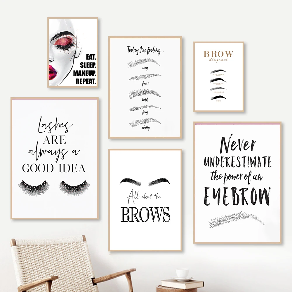 Mode Make-up Leinwand Malerei  – Beauty Of Makeup Quotes Bewertung und Preis