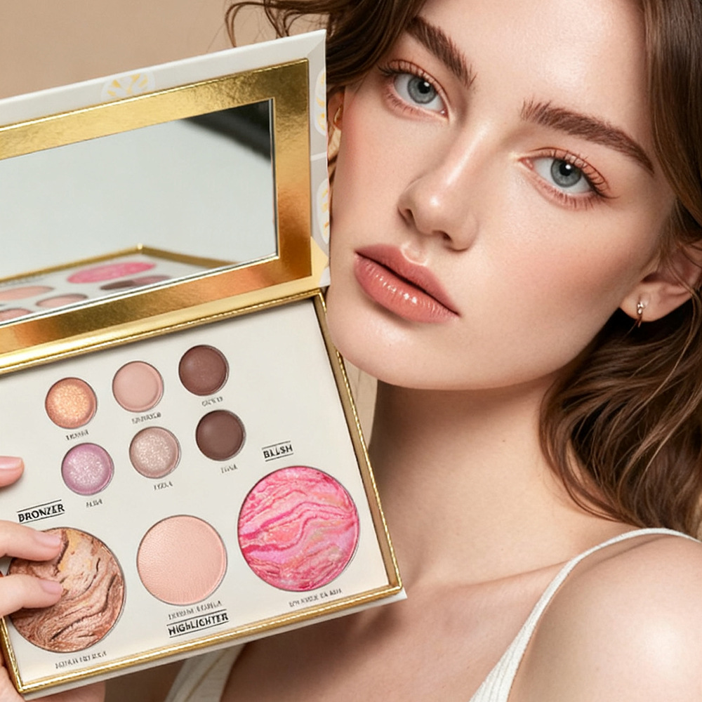 All-in-One-Make-up-Palette mit – Highlighter Bronzer Palette Bewertung und Preis